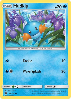 Pokemon TCG - SM - Celestial Storm - Mudkip - 33/168 - Reverse Holofoil