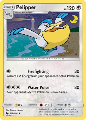 Pokemon TCG - SM - Celestial Storm - Pelipper - 112/168 - Reverse Holofoil