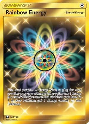 Pokemon TCG - SM - Celestial Storm - Rainbow Energy - 183/168 - Holofoil