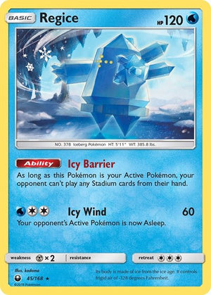 Pokemon TCG - SM - Celestial Storm - Regice - 45/168