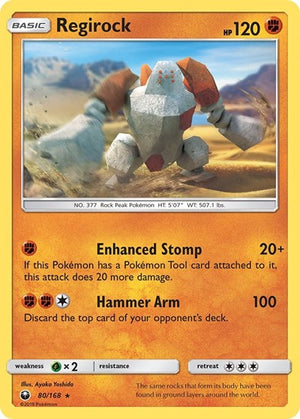 Pokemon TCG - SM - Celestial Storm - Regirock - 80/168
