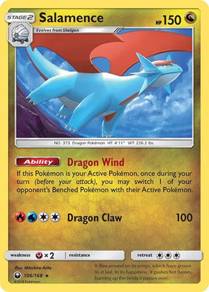 Pokemon TCG - SM - Celestial Storm - Salamence - 106/168 - Reverse Holofoil