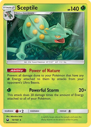 Pokemon TCG - SM - Celestial Storm - Sceptile - 10/168 - Reverse Holofoil