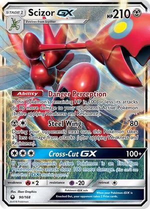 Pokemon TCG - SM - Celestial Storm - Scizor GX - 90/168 - Holofoil