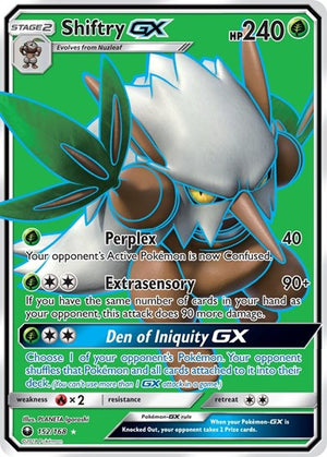 Pokemon TCG - SM - Celestial Storm - Shiftry GX - 152/168 - Holofoil