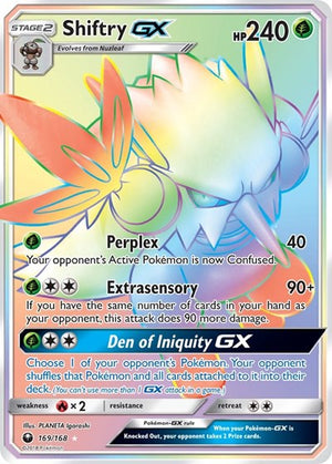 Pokemon TCG - SM - Celestial Storm - Shiftry GX - 169/168 - Holofoil