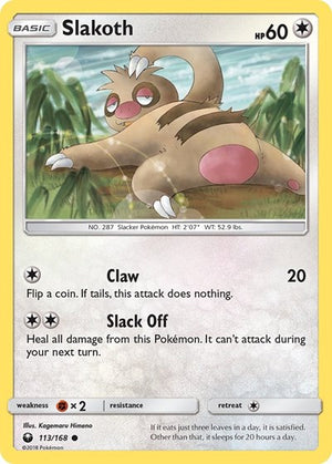 Pokemon TCG - SM - Celestial Storm - Slakoth - 113/168