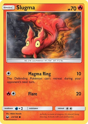 Pokemon TCG - SM - Celestial Storm - Slugma - 23/168 - Reverse Holofoil