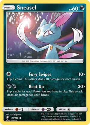 Pokemon TCG - SM - Celestial Storm - Sneasel - 86/168