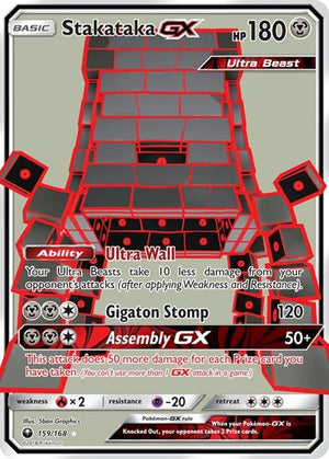 Pokemon TCG - SM - Celestial Storm - Stakataka GX - 159/168 - Holofoil