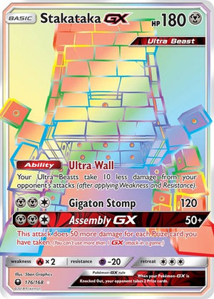 Pokemon TCG - SM - Celestial Storm - Stakataka GX - 176/168 - Holofoil