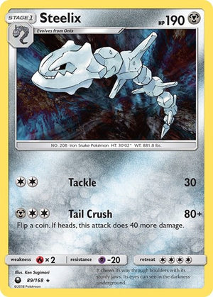 Pokemon TCG - SM - Celestial Storm - Steelix - 89/168 - Holofoil
