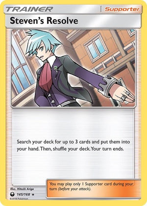 Pokemon TCG - SM - Celestial Storm - Steven's Resolve - 145/168 - Reverse Holofoil