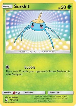 Pokemon TCG - SM - Celestial Storm - Surskit - 15/168