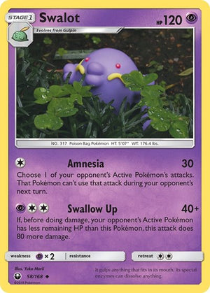 Pokemon TCG - SM - Celestial Storm - Swalot - 58/168 - Reverse Holofoil