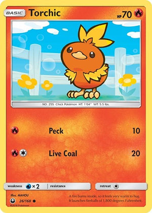 Pokemon TCG - SM - Celestial Storm - Torchic - 26/168