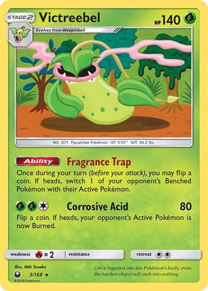 Pokemon TCG - SM - Celestial Storm - Victreebel - 3/168 - Holofoil