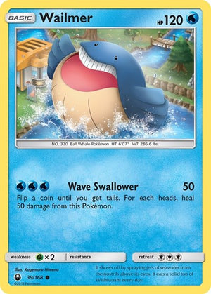 Pokemon TCG - SM - Celestial Storm - Wailmer - 39/168