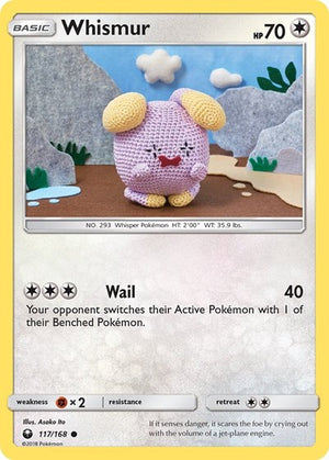 Pokemon TCG - SM - Celestial Storm - Whismur - 117/168 - Reverse Holofoil