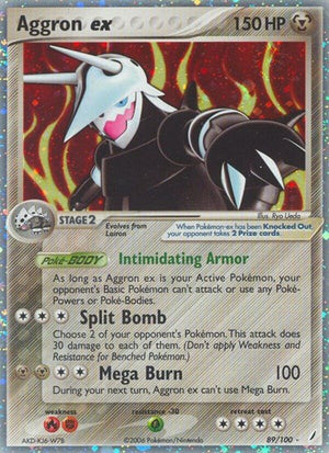 Pokemon TCG - EX Crystal Guardians - Aggron ex - 89/100 - Holofoil