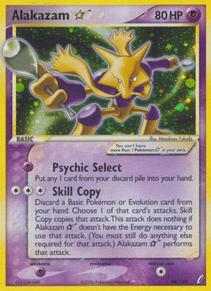 Pokemon TCG - EX Crystal Guardians - Alakazam Star - 99/100 - Holofoil