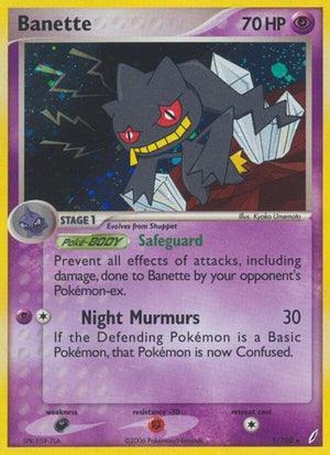 Pokemon TCG - EX Crystal Guardians - Banette - 1/100 - Reverse Holofoil