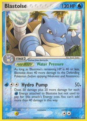 Pokemon TCG - EX Crystal Guardians - Blastoise - 14/100 - Reverse Holofoil