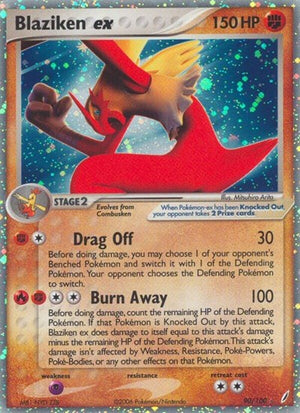 Pokemon TCG - EX Crystal Guardians - Blaziken ex - 90/100 - Holofoil