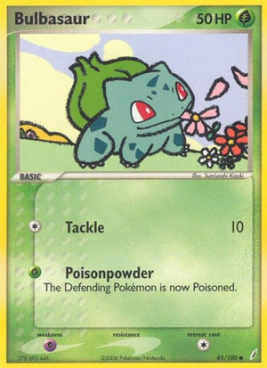 Pokemon TCG - EX Crystal Guardians - Bulbasaur - 45/100