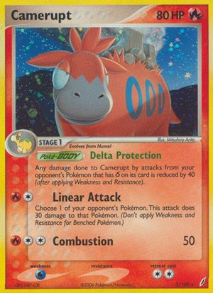Pokemon TCG - EX Crystal Guardians - Camerupt - 3/100 - Holofoil