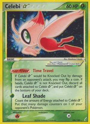 Pokemon TCG - EX Crystal Guardians - Celebi Star - 100/100 - Holofoil