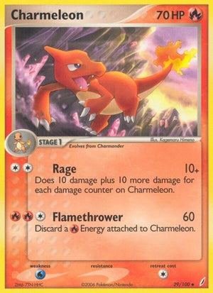 Pokemon TCG - EX Crystal Guardians - Charmeleon - 29/100