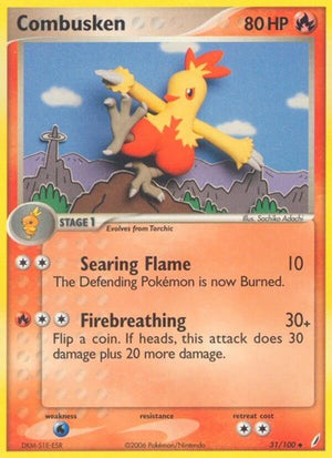 Pokemon TCG - EX Crystal Guardians - Combusken - 31/100