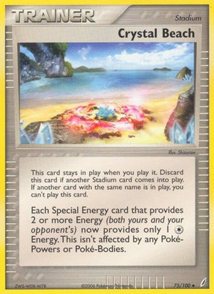 Pokemon TCG - EX Crystal Guardians - Crystal Beach - 75/100