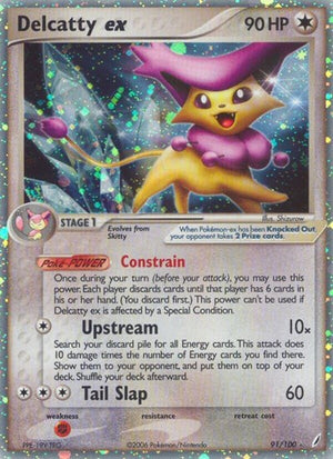 Pokemon TCG - EX Crystal Guardians - Delcatty ex - 91/100 - Holofoil