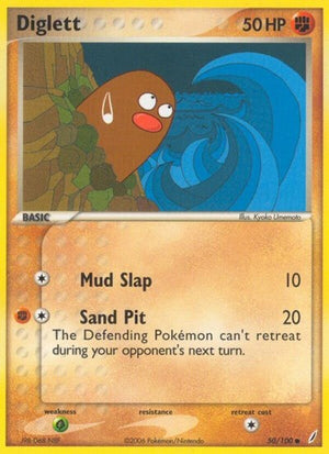 Pokemon TCG - EX Crystal Guardians - Diglett - 50/100