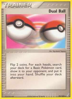 Pokemon TCG - EX Crystal Guardians - Dual Ball - 78/100 - Reverse Holofoil