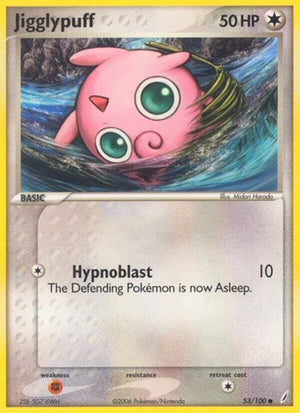 Pokemon TCG - EX Crystal Guardians - Jigglypuff - 53/100 - Reverse Holofoil