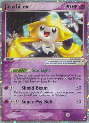 Pokemon TCG - EX Crystal Guardians - Jirachi ex - 94/100 - Holofoil