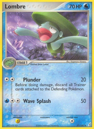 Pokemon TCG - EX Crystal Guardians - Lombre - 37/100