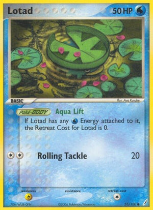 Pokemon TCG - EX Crystal Guardians - Lotad - 55/100