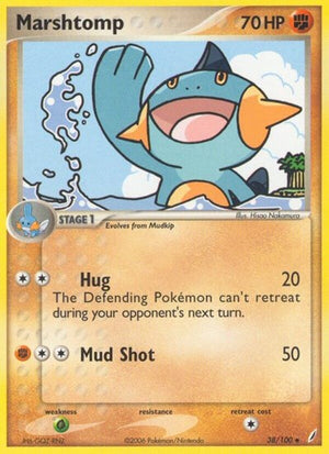 Pokemon TCG - EX Crystal Guardians - Marshtomp - 38/100