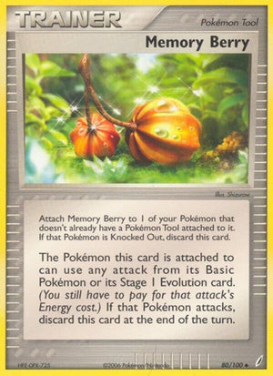 Pokemon TCG - EX Crystal Guardians - Memory Berry - 80/100
