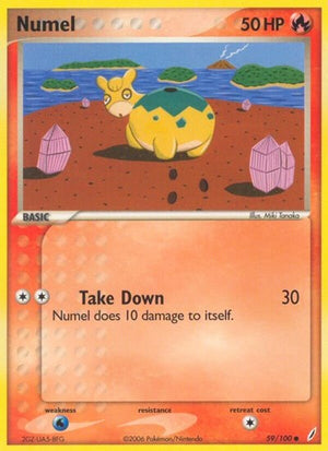 Pokemon TCG - EX Crystal Guardians - Numel - 59/100