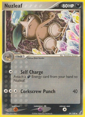 Pokemon TCG - EX Crystal Guardians - Nuzleaf - 39/100