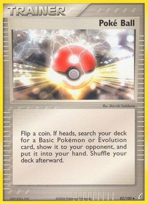 Pokemon TCG - EX Crystal Guardians - Poke Ball - 82/100