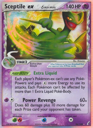 Pokemon TCG - EX Crystal Guardians - Sceptile ex - 96/100 - Holofoil