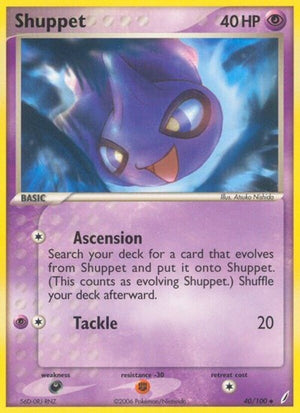 Pokemon TCG - EX Crystal Guardians - Shuppet - 40/100