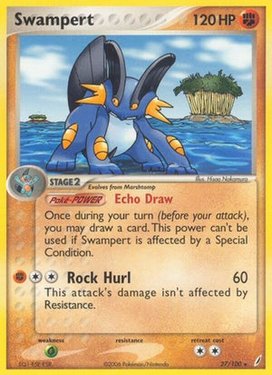 Pokemon TCG - EX Crystal Guardians - Swampert - 27/100