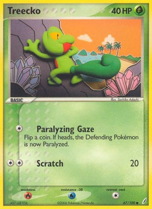 Pokemon TCG - EX Crystal Guardians - Treecko - 67/100